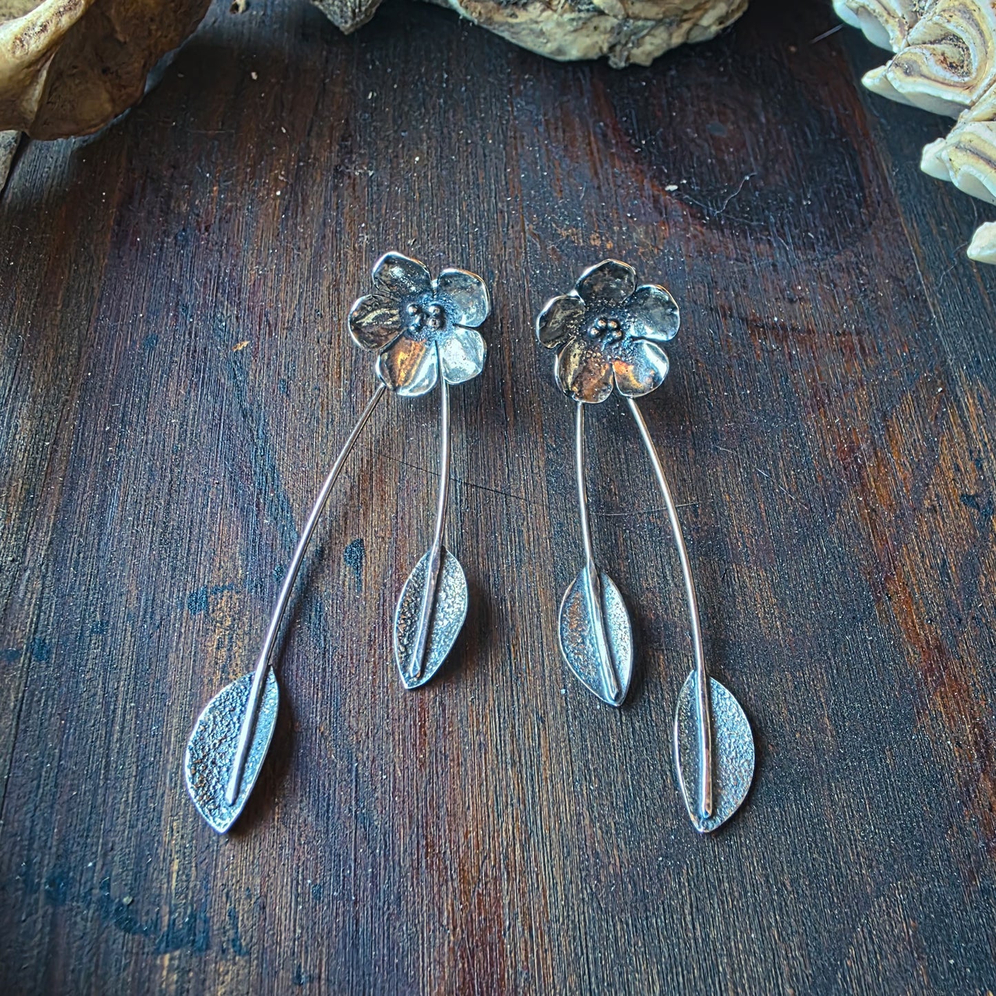 Flos - Örhängen i Sterlingsilver
