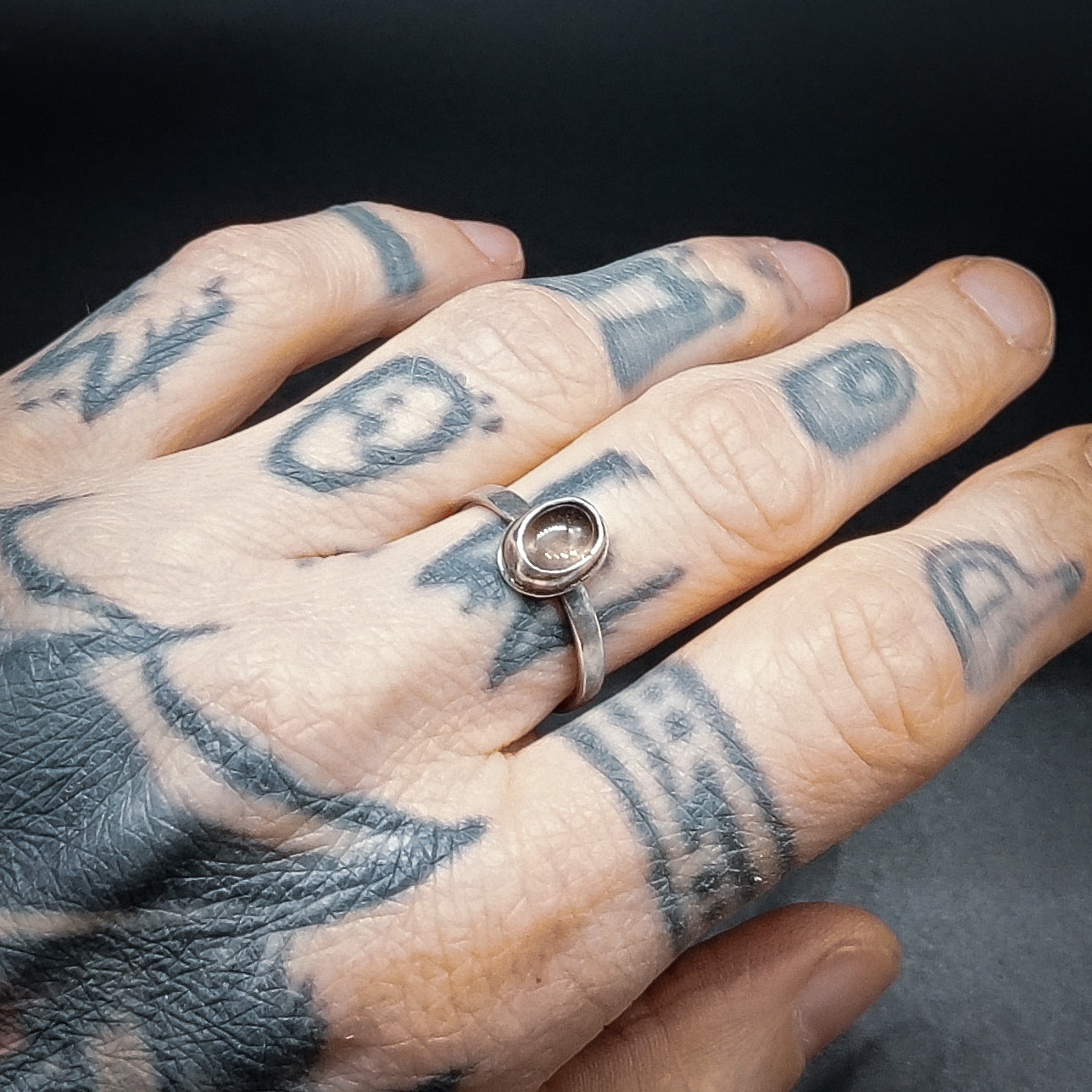 Caligo - Ring i Sterlingsilver med Rökkvarts