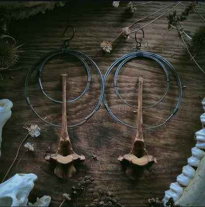 Doublemoon - Ear Weights i Stål och Ben