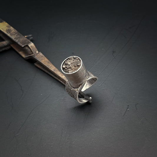 Unik Ring i Sterlingsilver med Rökkvarts