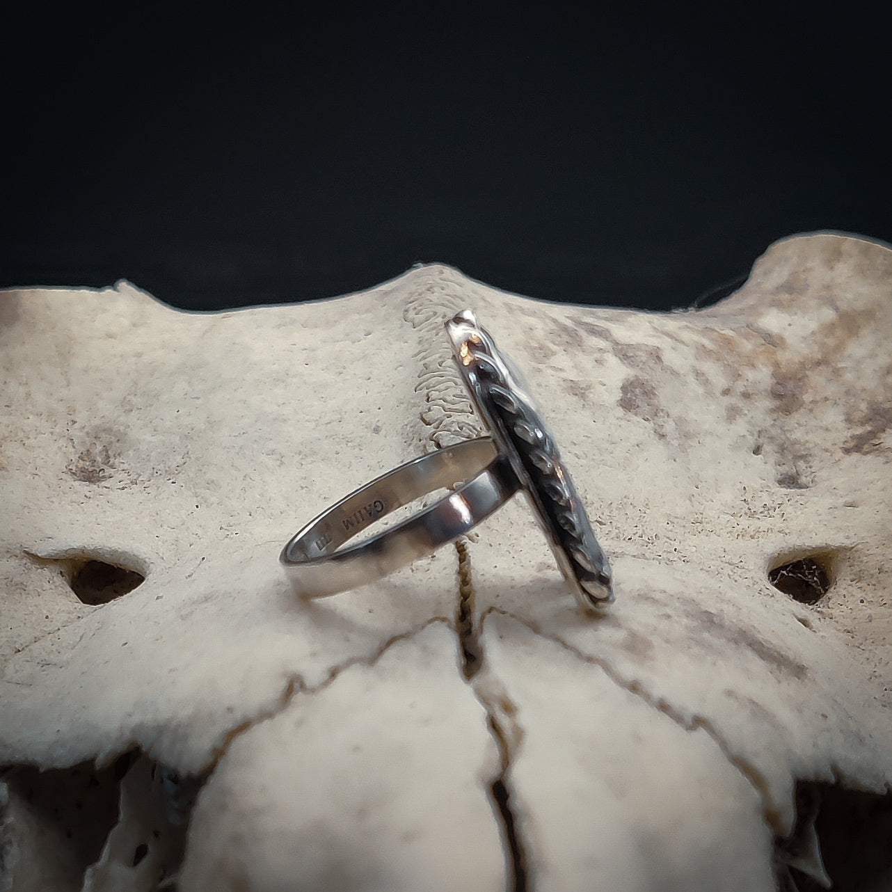 Primal - Ring i Sterlingsilver med Vildsvinstand