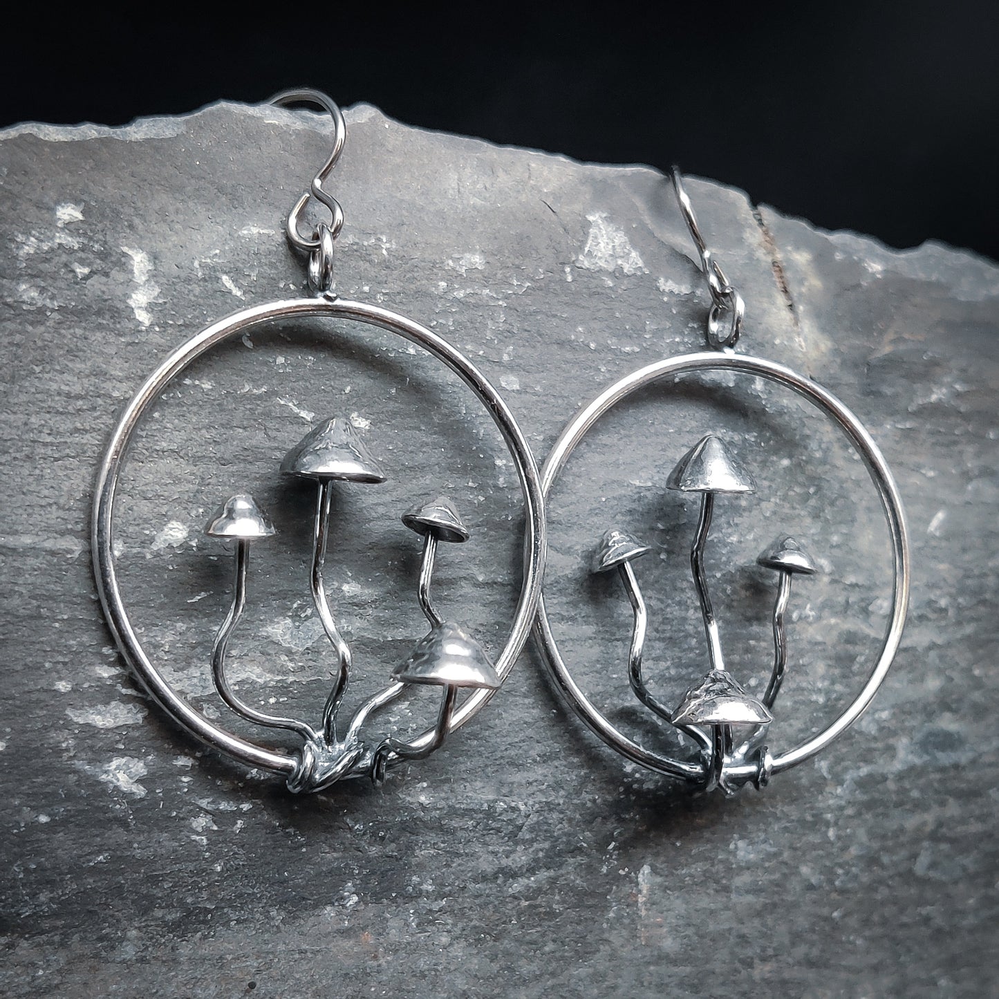 Sud - Örhängen i Sterlingsilver med Svampmotiv