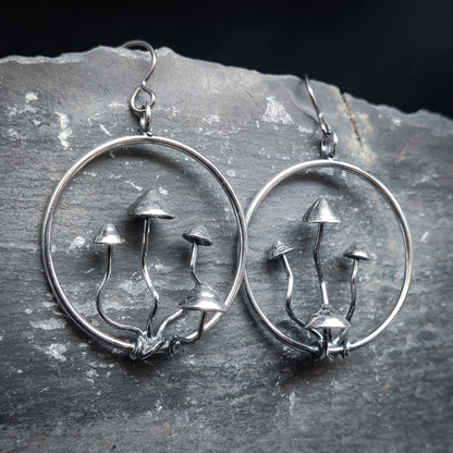 Sud - Örhängen i Sterlingsilver med Svampmotiv