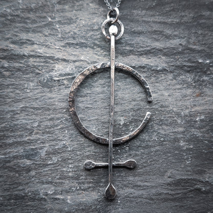 Sigill - Halsband i Sterlingsilver med Cirkulär Design