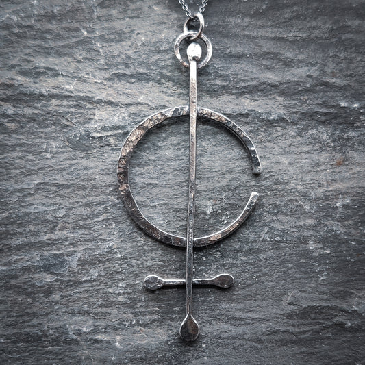 Sigill - Halsband i Sterlingsilver med Cirkulär Design