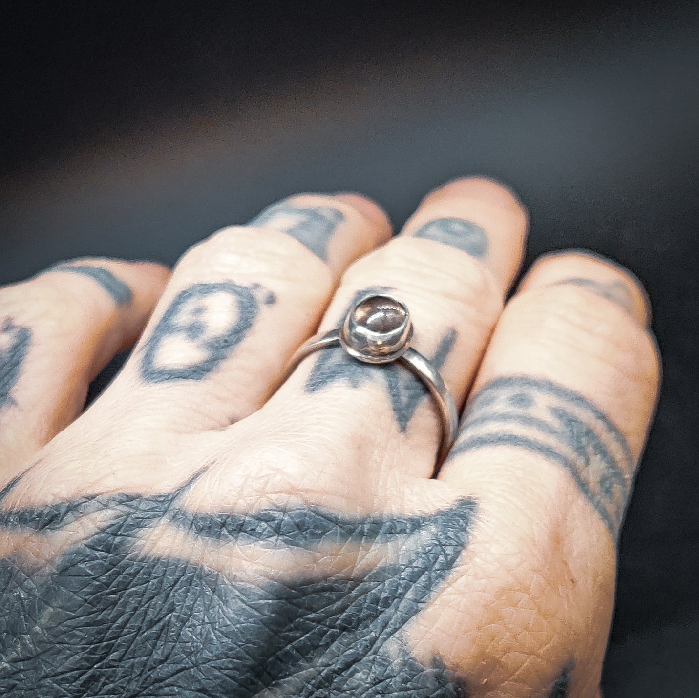 Caligo - Ring i Sterlingsilver med Rökkvarts