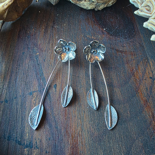 Flos - Örhängen i Sterlingsilver