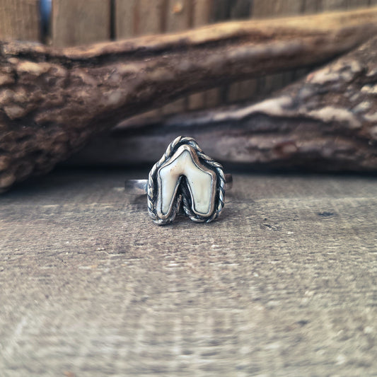 Primal - Ring i Sterlingsilver med Rävtand
