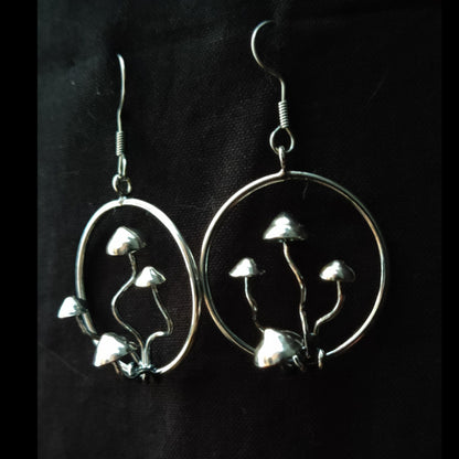 Sud - Örhängen i Sterlingsilver med Svampmotiv