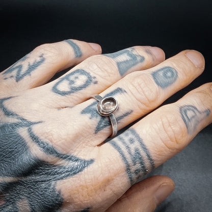 Caligo - Ring i Sterlingsilver med Rökkvarts