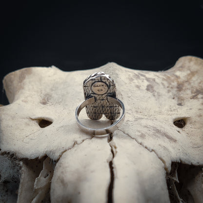 Primal - Ring i Sterlingsilver med Vildsvinstand