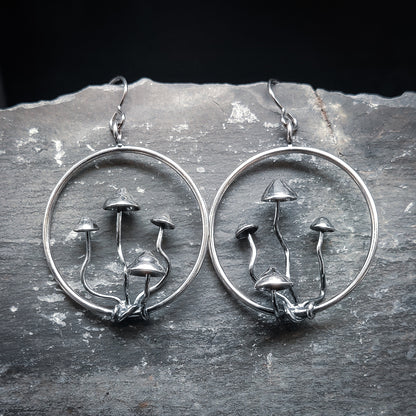 Sud - Örhängen i Sterlingsilver med Svampmotiv