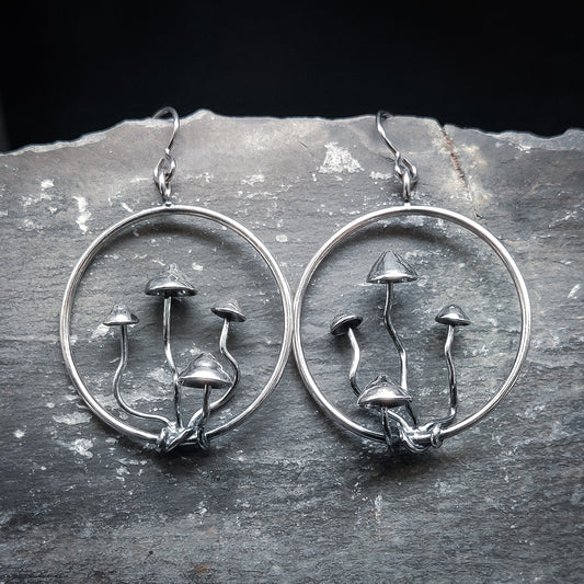 Sud - Örhängen i Sterlingsilver med Svampmotiv