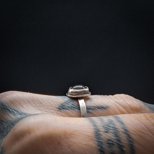 Caligo - Ring i Sterlingsilver med Rökkvarts