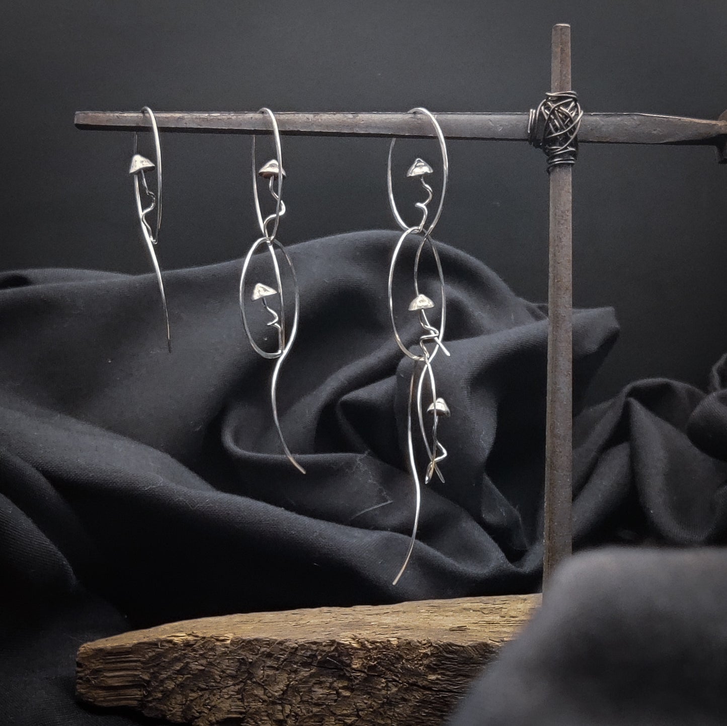 Skrumker - Örhänge i Sterlingsilver