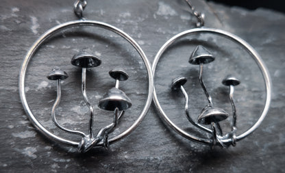 Sud - Örhängen i Sterlingsilver med Svampmotiv