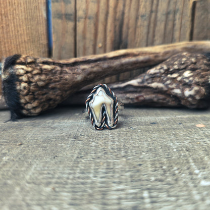 Primal - Ring i Sterlingsilver med Vildsvinstand