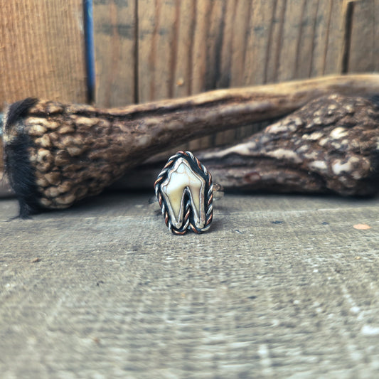 Primal - Ring i Sterlingsilver med Vildsvinstand