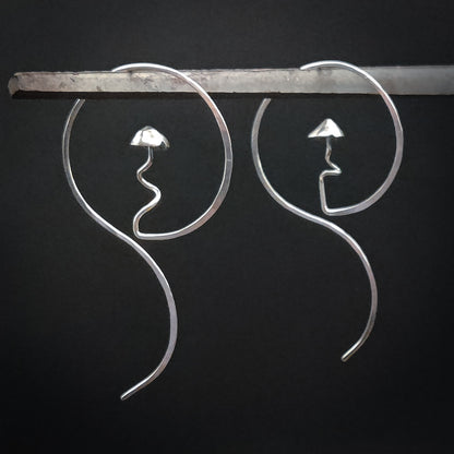 Skrumker - Örhänge i Sterlingsilver